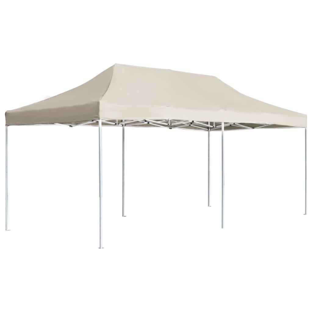 VidaXL Gazebo Professionale Pieghevole in Alluminio 6x3 m Crema Leroy