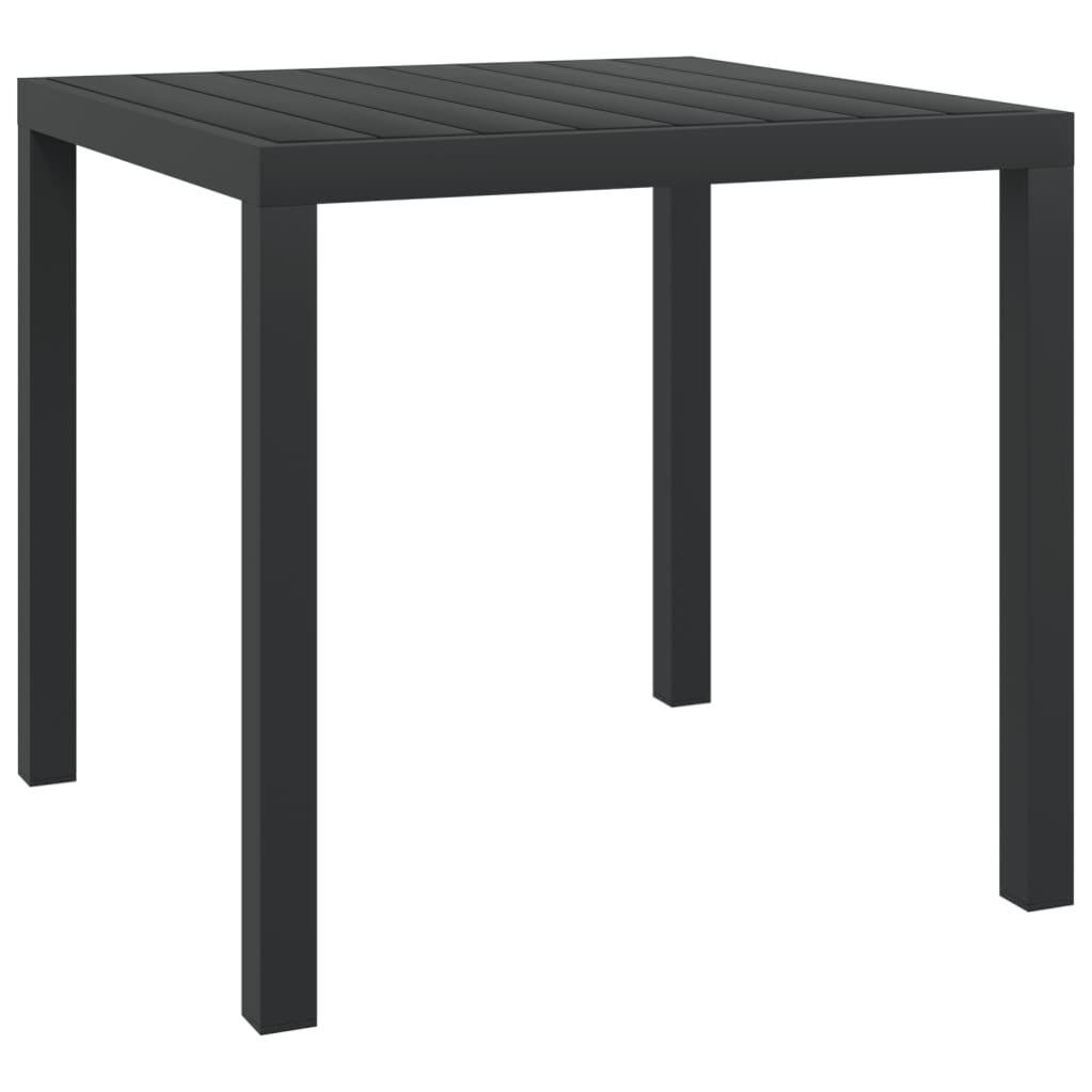 Tavolo da pranzo da giardino FOSSANO 80 cm 80 cm Grigio grafite