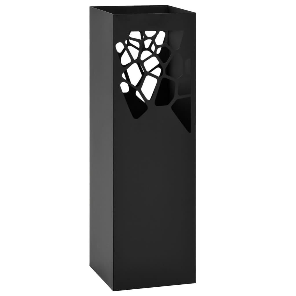 Portaombrelli Moderno In Acciaio Bianco Con Vaschetta Raccogocce – VidaXL, Stile Pietre, 15x15x48 Cm - 6