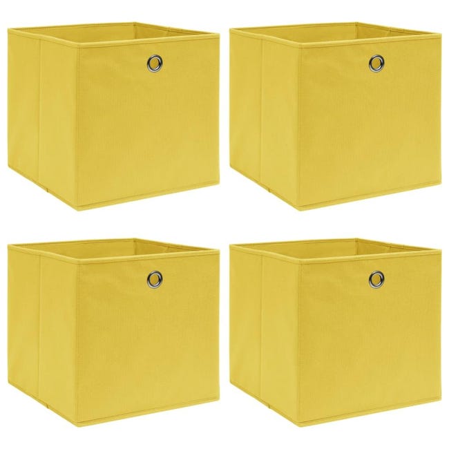 Boites De Rangement Avec Couvercle 10 Pcs Noir 32x32x32cm Tissu Vidaxl Leroy Merlin