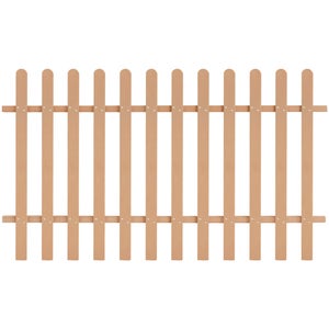 1PZ Mezzi Pali in legno CM 8 lunghezza CM 300 H per recinzione trattati  impregnati per staccionata/steccato Mezzo Palo Tondo NextradeItalia