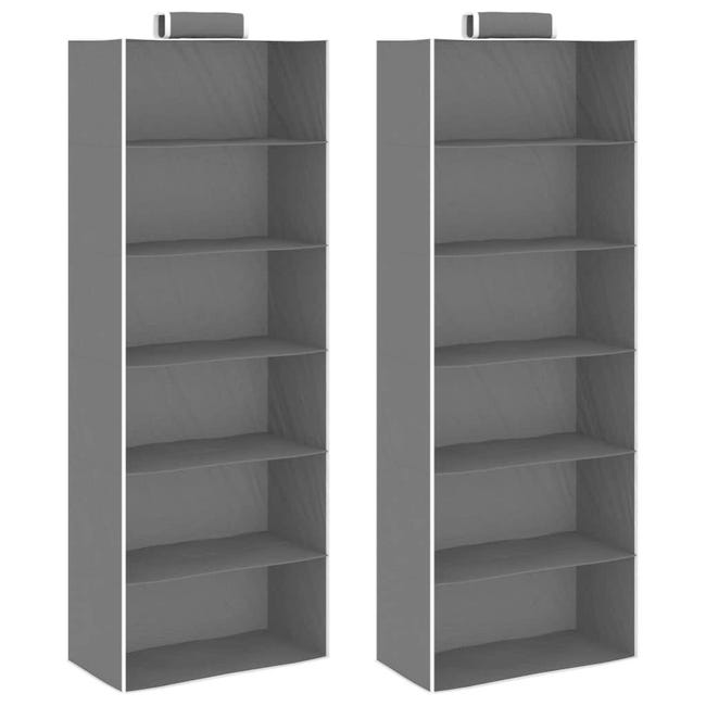 Organizer per Armadio da Appendere 2 pz con 10 Ripiani Tessuto vidaXL | Leroy Merlin Organizer per Armadio da Appendere 2 pz con 10 Ripiani Tessuto vidaXL | Leroy Merlin