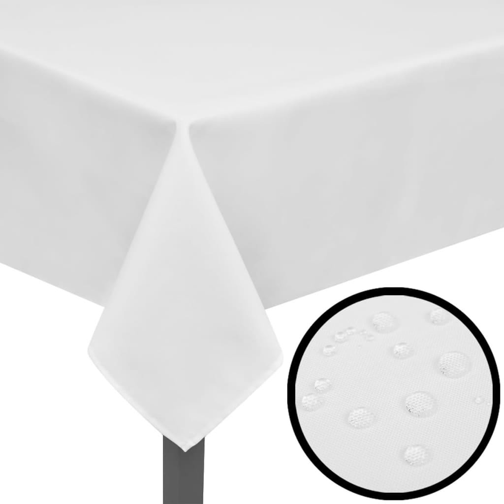 Nappes de table 5 pcs Blanc 100x100 cm vidaXL