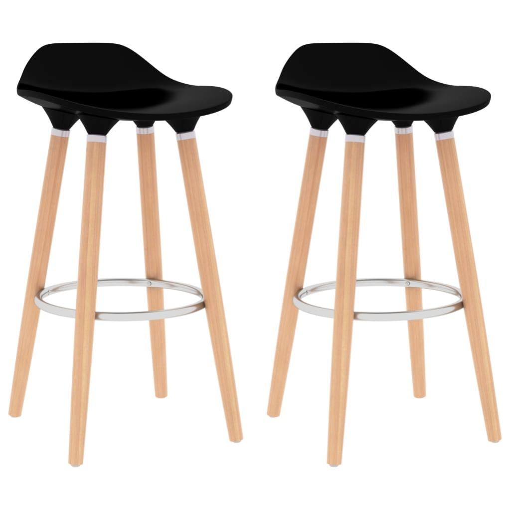 vidaXL Sedie da Giardino con Cuscini 4 pz Nere in Polyrattan
