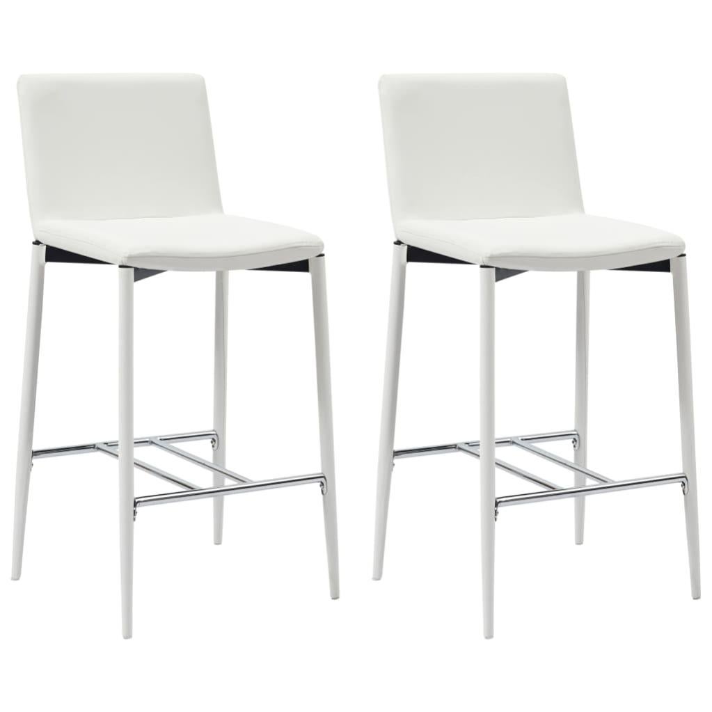 VidaXL Sgabelli Da Bar 2 Pezzi In Polyrattan Grigio Con Cuscini Inclusi - 3