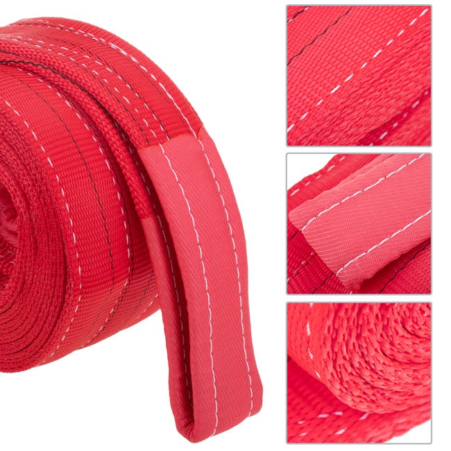 Cinghia di carico, cinghia di imbracatura 10m x 150mm 5000Kg per  sollevamento e gru, Colore rosso