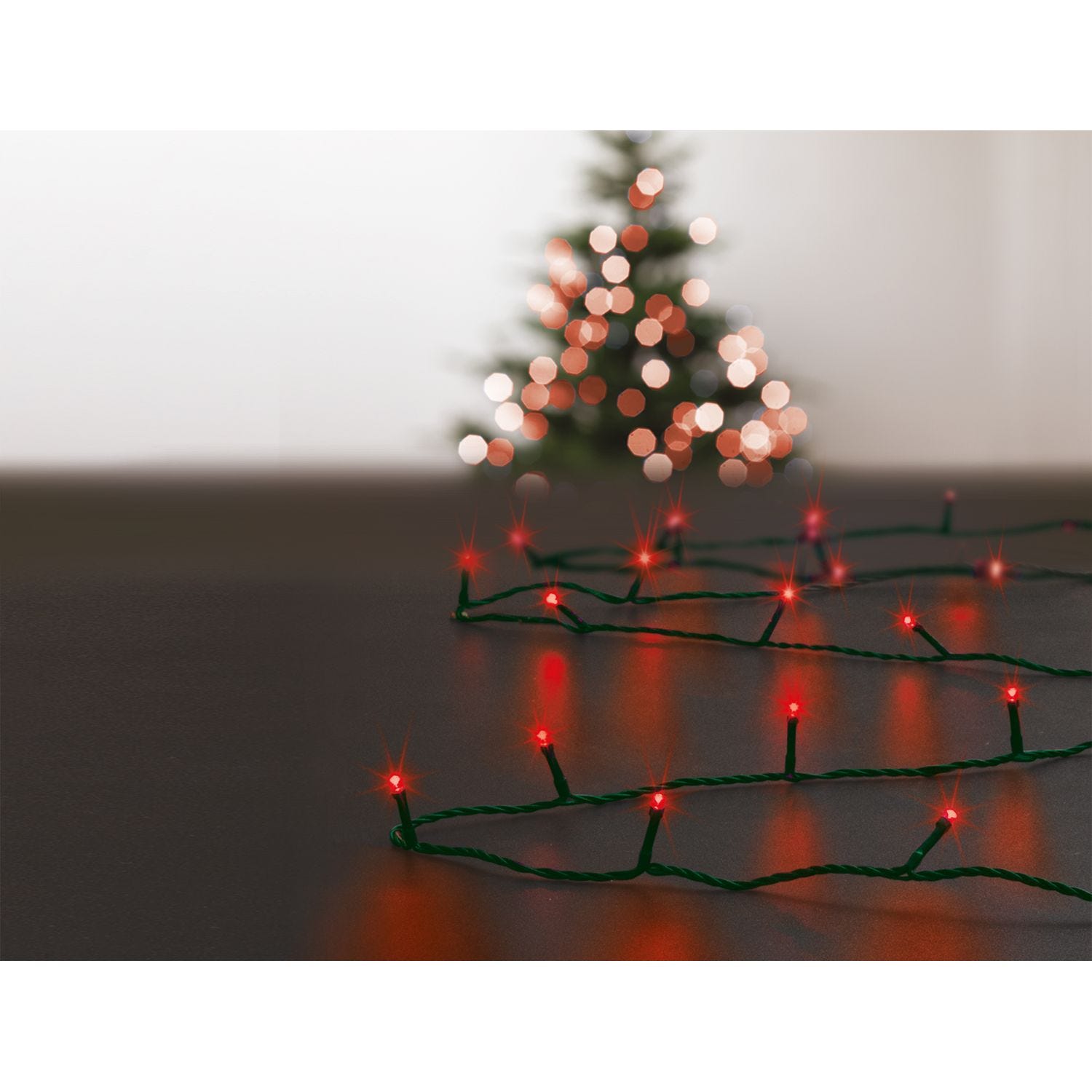 Guirlande connectée pour sapin de Noël avec 6 fils et 180 LED