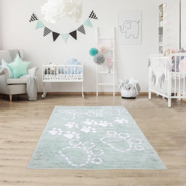 Pattes 100 Bio Tapis Enfant 60x110 Cm Rectangulaire Vert Chambre Tufte Main Coton Leroy Merlin Pattes 100 Bio Tapis Enfant 60x110 Cm Rectangulaire Vert Chambre Tufte Main Coton Leroy Merlin