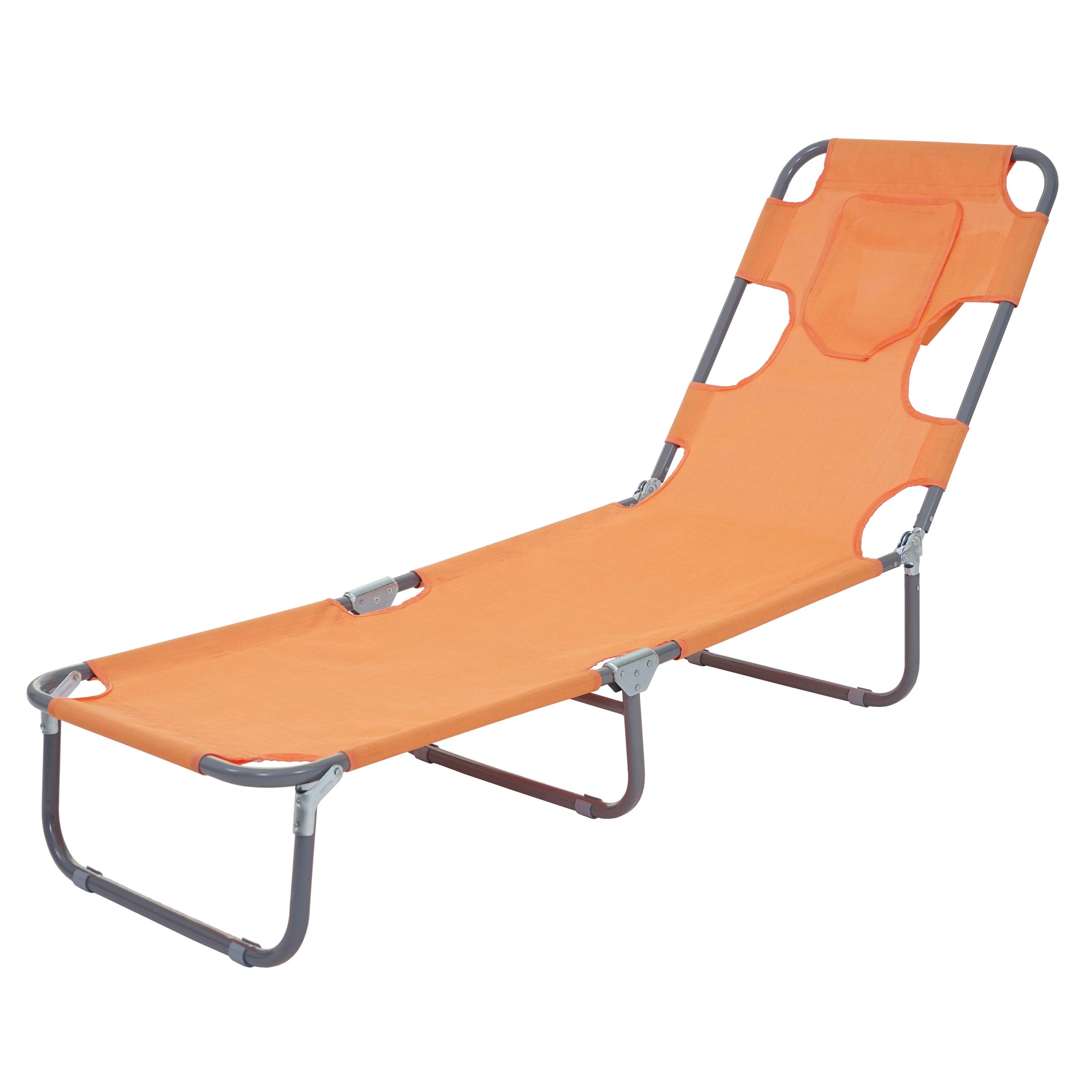 Chaise longue jardin HWCB11, transat bain de soleil, fonction position