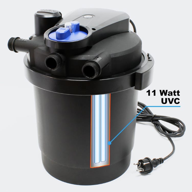 Sunsun CPF-180 Filtre de bassin à pression UV 11W 6000l Nettoyage