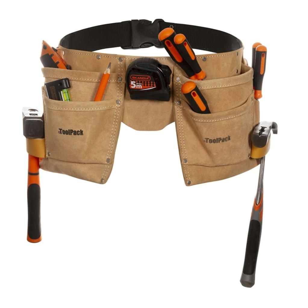 Ceinture porte outils poche double Superior Cuir 366.004 Toolpack