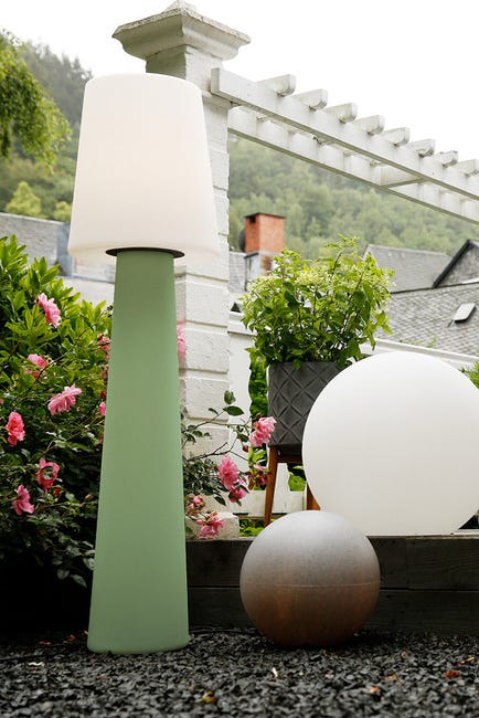 Lampadaire lumineuse Blanc Chaleureux - 160cm - Mint- Lampe extérieur et  intérieur avec prise - 8 seasons design