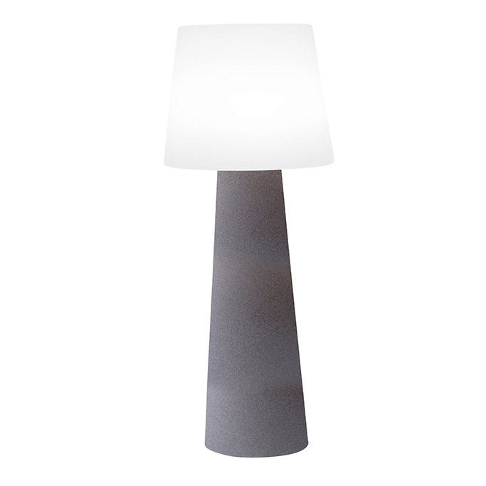 Lampadaire lumineuse couleur pierre - 160cm - lampe extérieur solaire