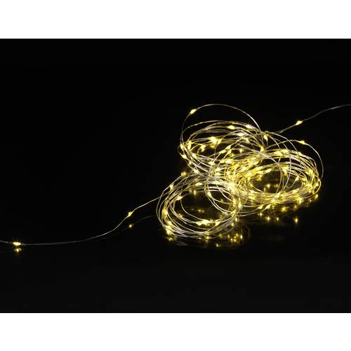 Mini guirlande lumineuse 20 LEDs fil 107 cm + 150 punaises dorées Youd 