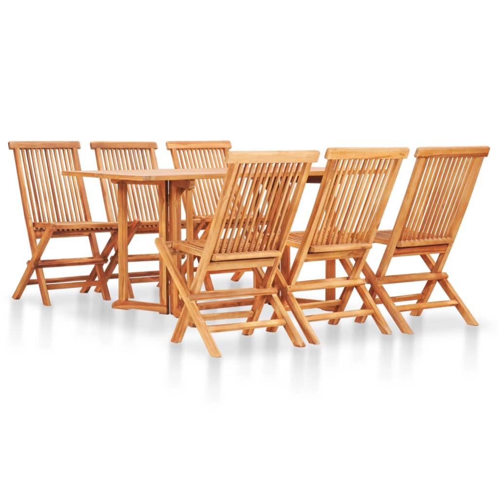Tavolo Da Giardino Pieghevole Grigio120x70x75 Cm Massello Teak
