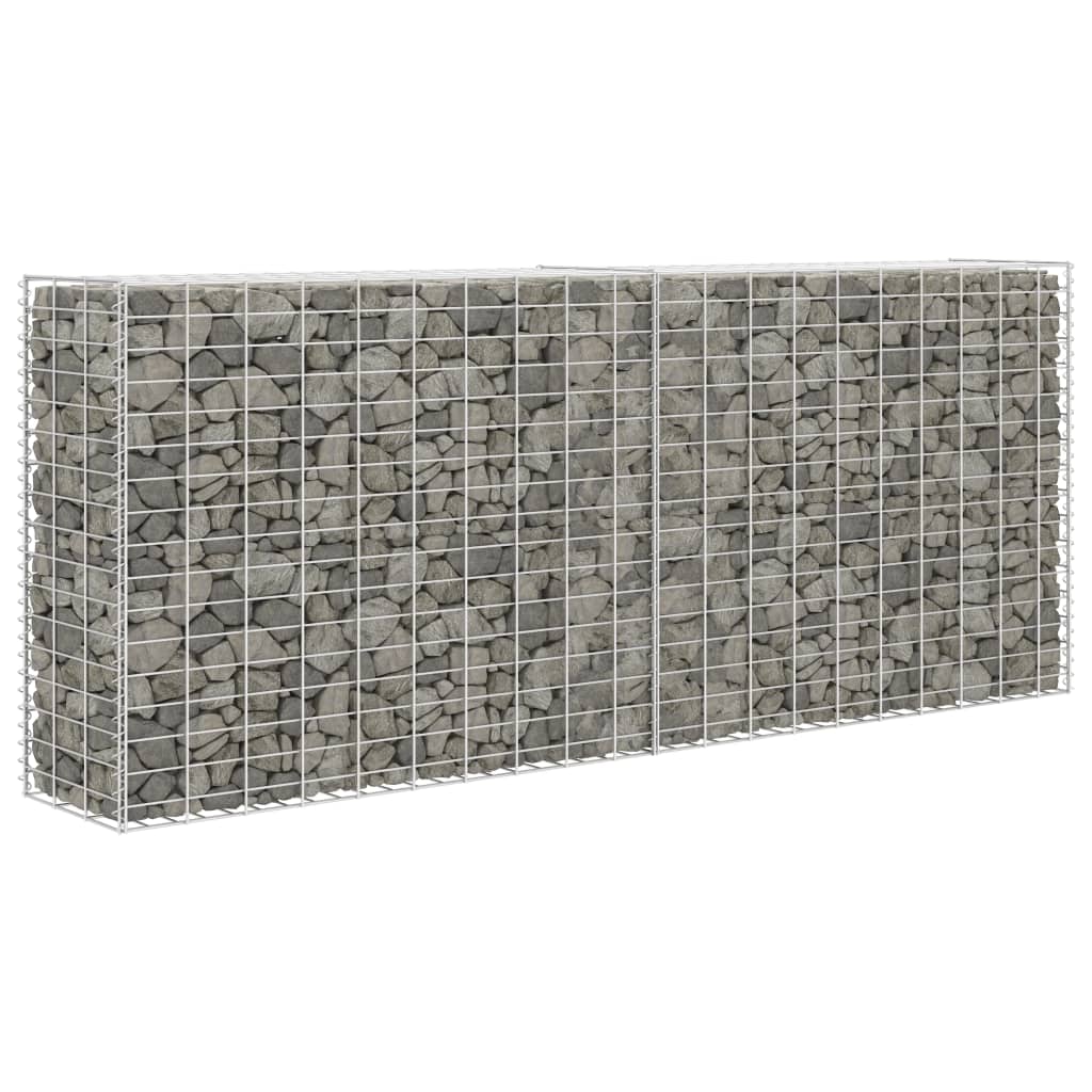 Vidaxl cesta de muro de gaviones acero galvanizado 85x30x200 cm