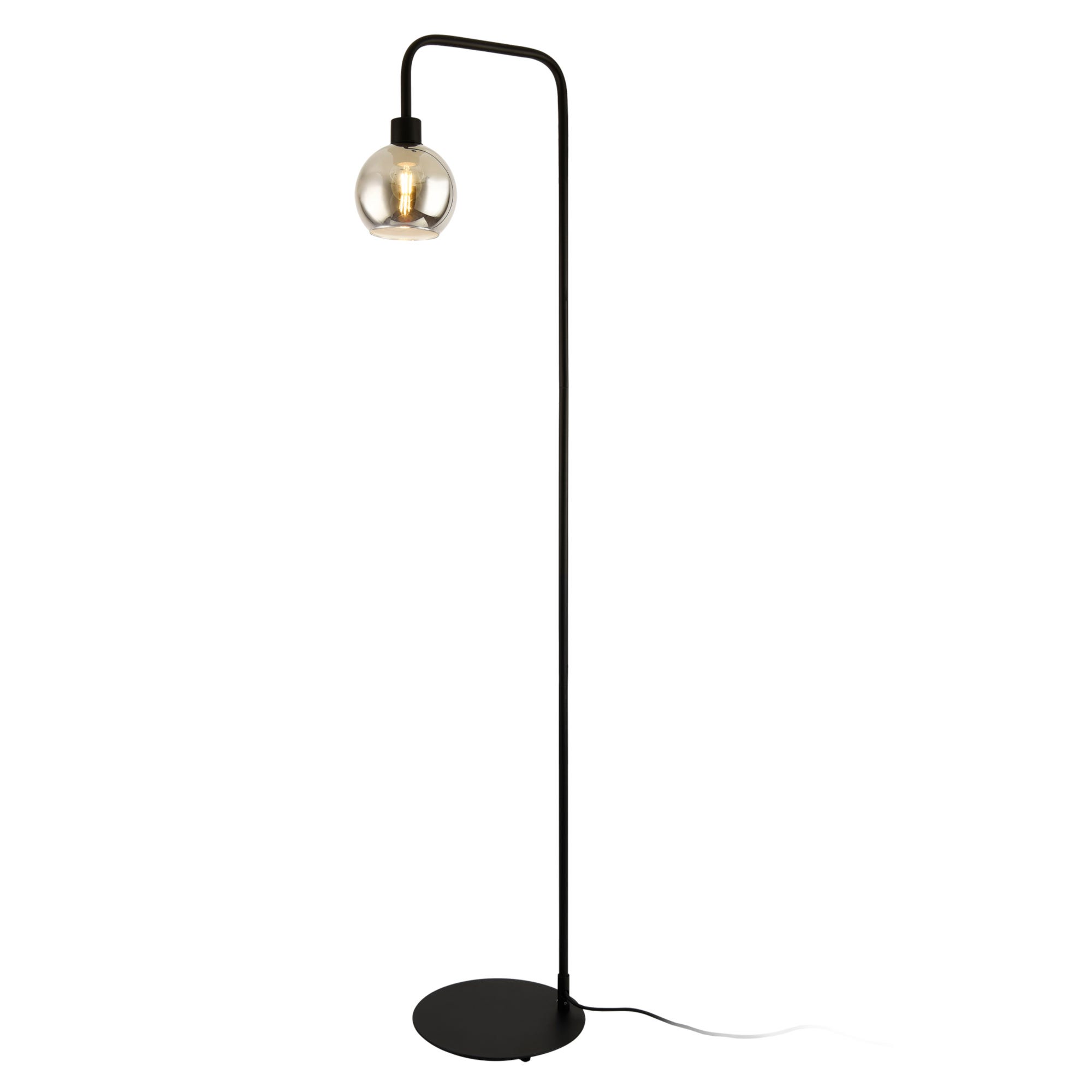 lux.pro] lampadaire lampe à pied métal noir e27 153 cm - Conforama