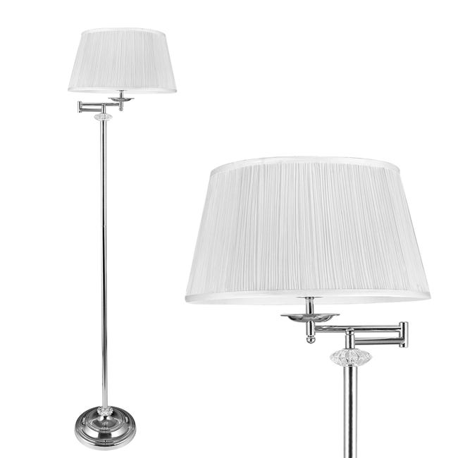 lux.pro] lampadaire - crystaltree - (1 x socle e27)(155 cm x ø 34 cm) lampe  sur pied lampe de plancher lampe lampe de salon - Conforama