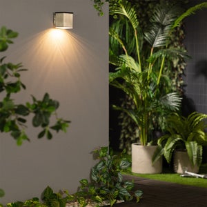 Applique Murale Lampe Solaire D'Extérieur Haut Bas Jardin Terrassenleuchte  LED