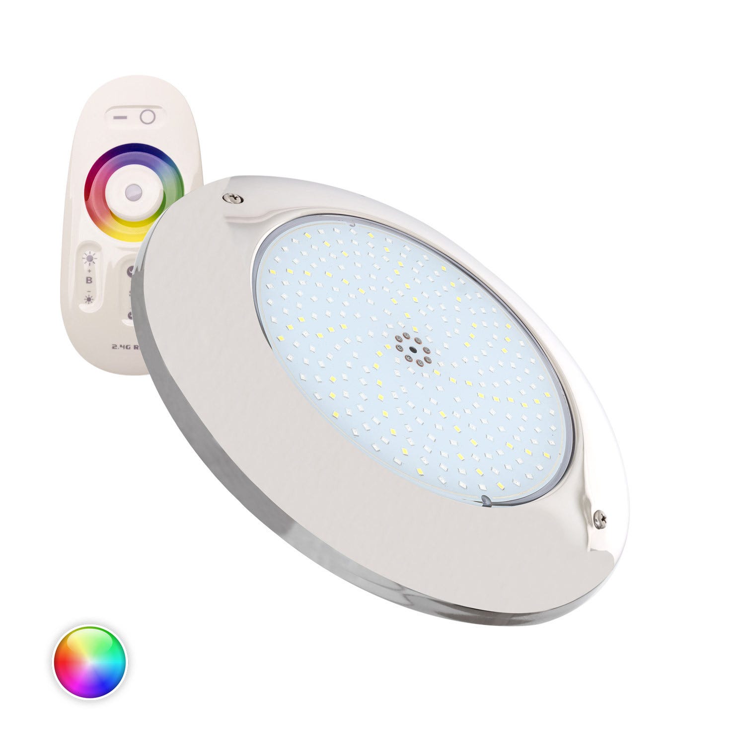 Spot LED Extérieur 7W Fixation au Sol RGB 12V DC - Ledkia