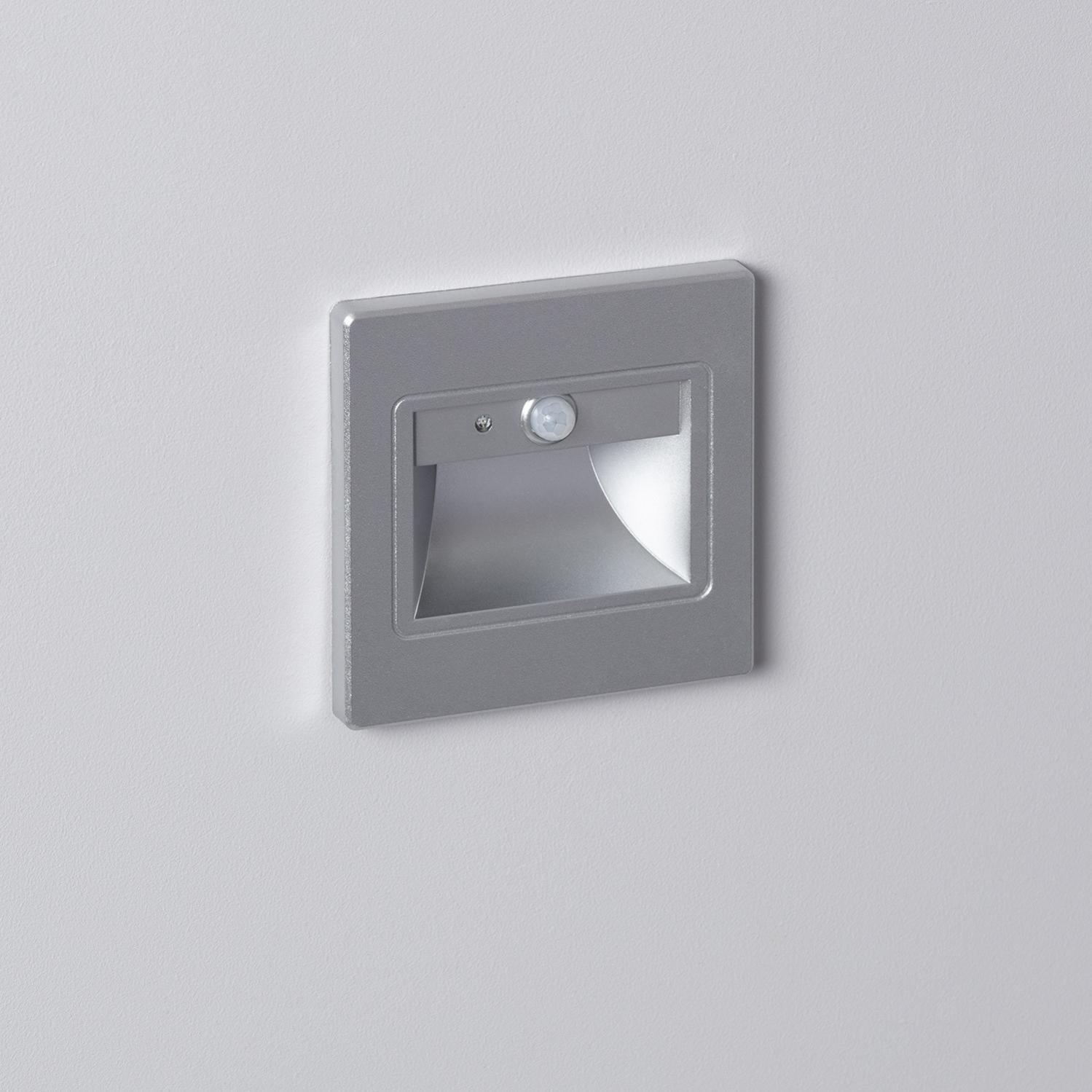 Faretto Segnapasso Led Da Incasso A Parete Rettangolare 3W 230V 3000K Lampo Spled503bc.1.1.347.gp.1429