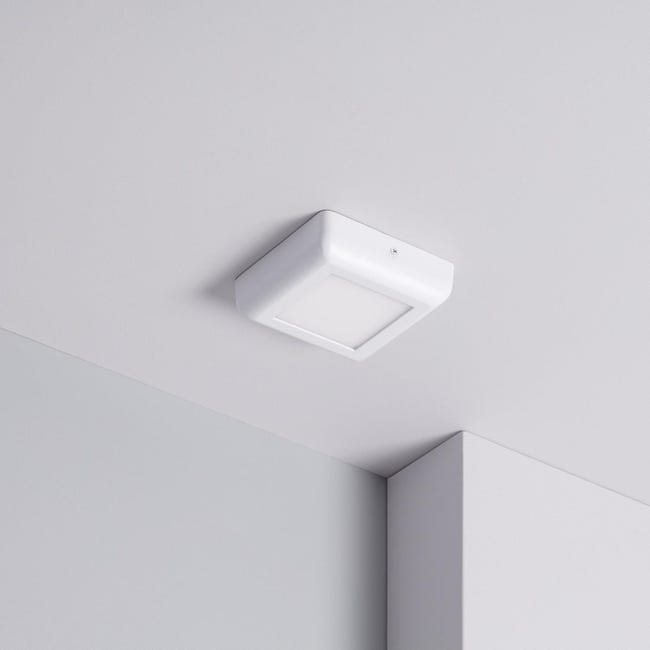 Ledkia Plafoniera LED 24W Quadrata Metallo 300x300 mm Design Argento 6000K Bianco Freddo | Leroy Merlin Ledkia Plafoniera LED 24W Quadrata Metallo 300x300 mm Design Argento 6000K Bianco Freddo | Leroy Merlin