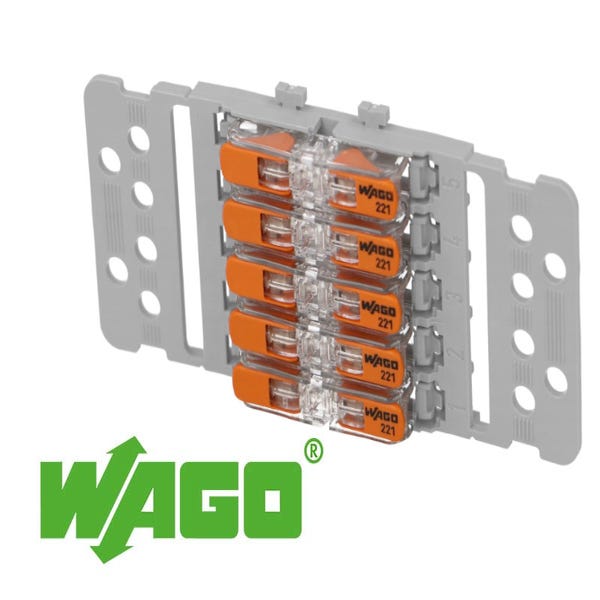 Connecteur à levier Wago 5 voie bornier de connexion éléctrique de 0,08 à  2,5mm²