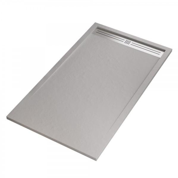 Receveur de douche Mineralmarmo Grille côté soleil anthracite