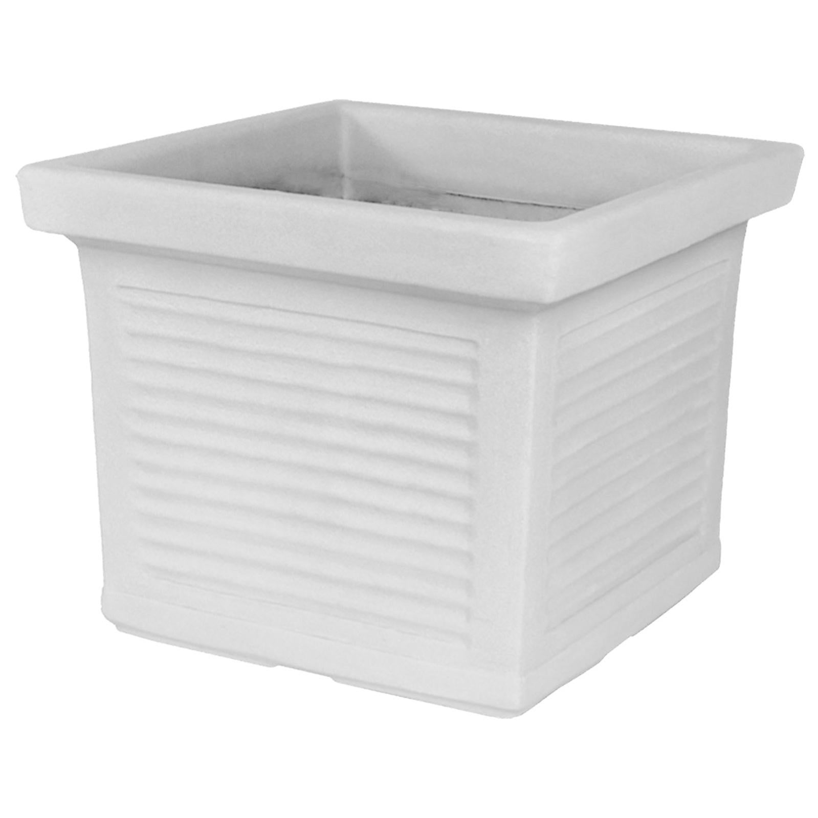 VASO QUADRO SAVE R 35X35CM BIANCO - Vasi per Esterno