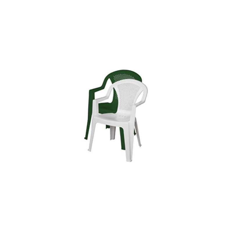 Sedia Virgina Da Esterno Giardino Impilabile Eco Rattan Sintetico Poli