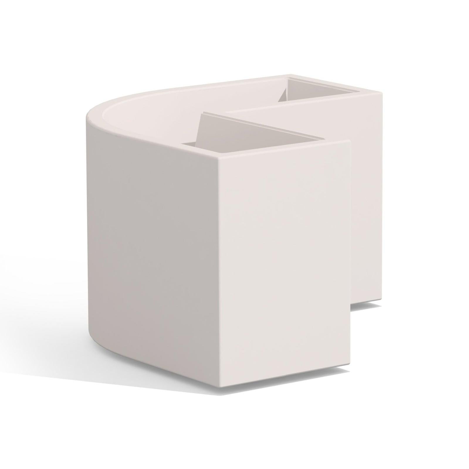 Vaso In Ceramica Fatto A Mano OTDCGI - Design Minimalista Satinato, 15,2 Cm, Bianco - Perfetto Per Decorazioni Casa E Regali
