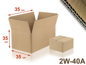 Lot de 20 cartons de déménagement à fond automatique - 60x50x40cm