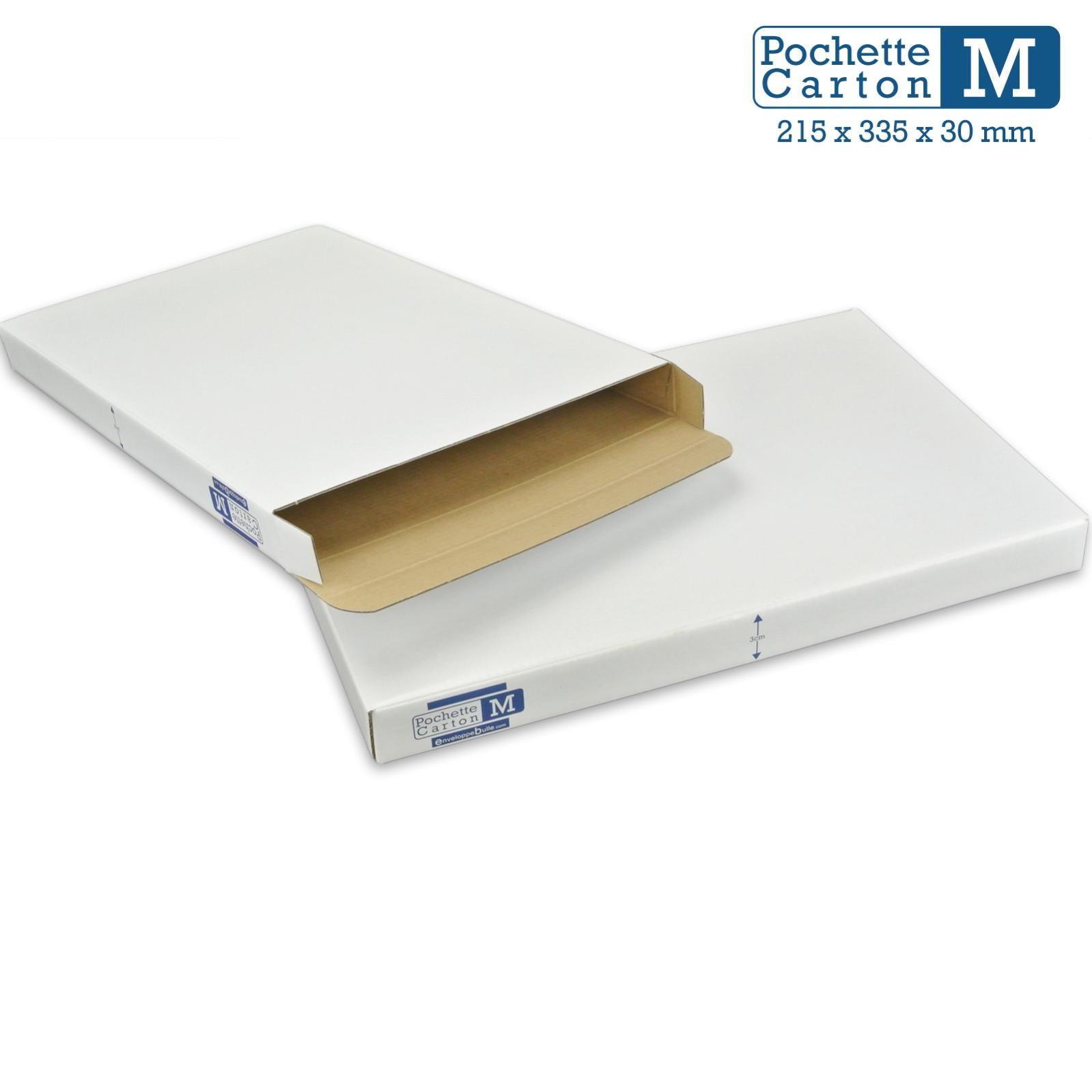 50 Boîtes Postales 35x22x13cm - Carton Simple Cannelure - Marron