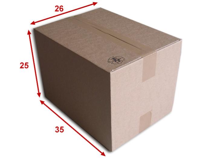 Lot de 50 Boîtes carton (N°46A) format 350x260x250 mm - 2