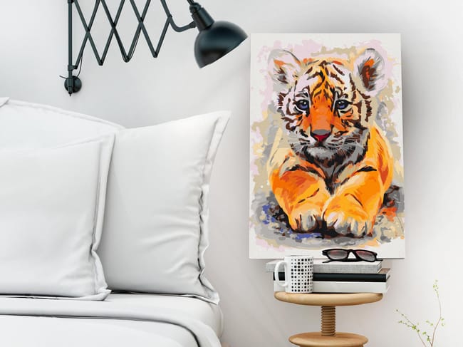 Tableau A Peindre Soi Meme Peinture Par Numeros Motif Bebe Tigre 40x60 Cm Tpn Leroy Merlin Tableau A Peindre Soi Meme Peinture Par Numeros Motif Bebe Tigre 40x60 Cm Tpn Leroy Merlin