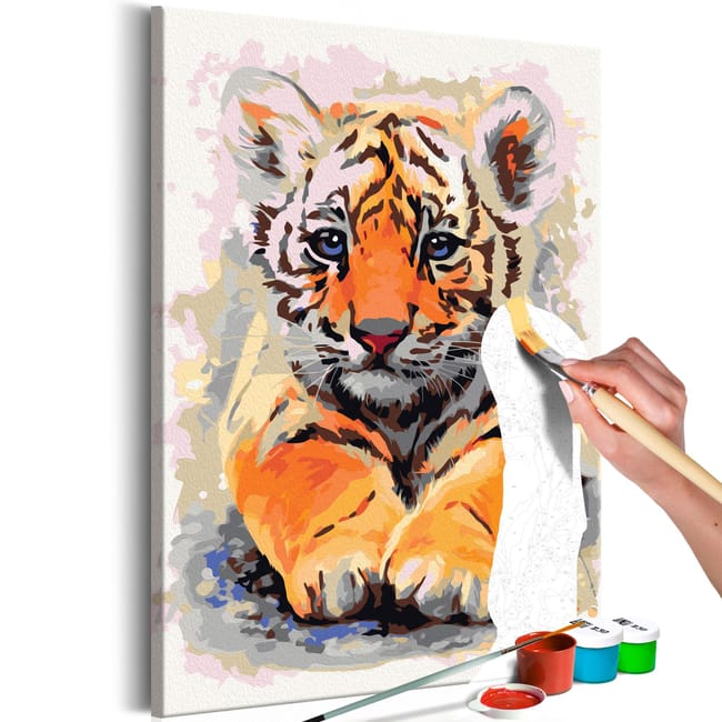 Tableau A Peindre Soi Meme Peinture Par Numeros Motif Bebe Tigre 40x60 Cm Tpn Leroy Merlin Tableau A Peindre Soi Meme Peinture Par Numeros Motif Bebe Tigre 40x60 Cm Tpn Leroy Merlin