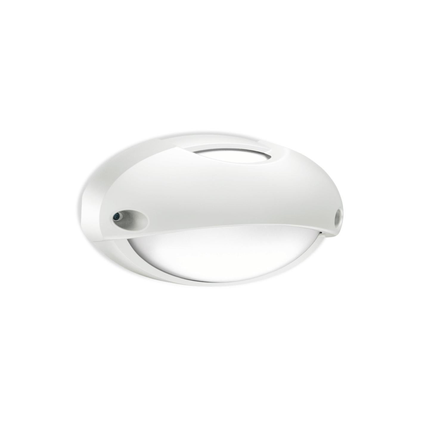 Plafoniera AIRY Ovale 300 – Per Lampade E27 Max 60W, Finitura Nero Tecnopolimero, IP54