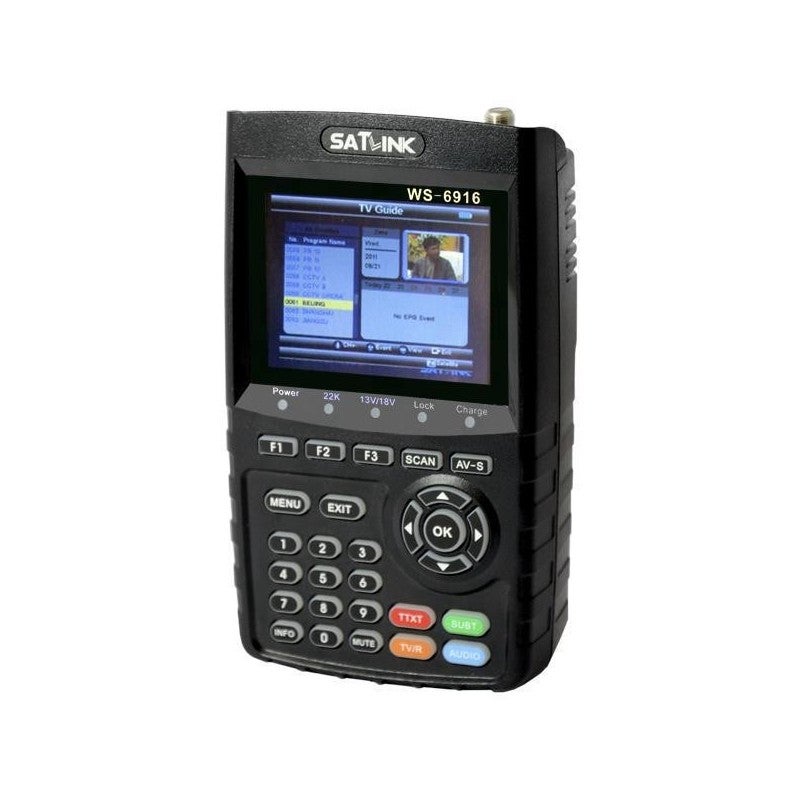 SATLINK WS 6916 HD Mesureur de Champ Satellite DVB-S2 HD MENU ET NOTICE ...