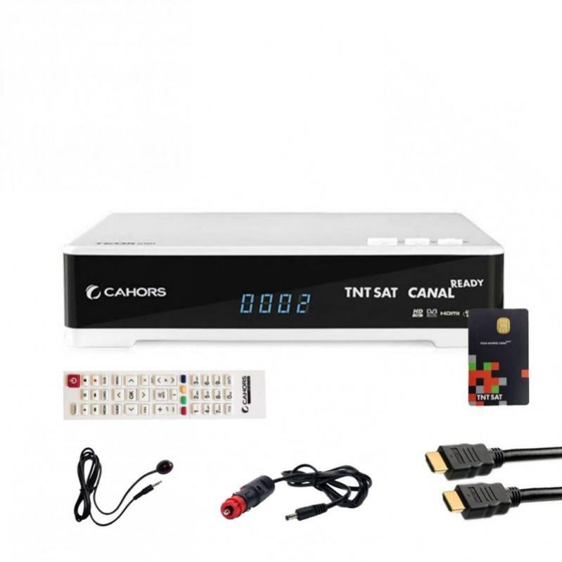 Pack Récepteur Satellite Full HD TNTSAT V6 - Prêt à Regarder Avec Câble HDMI Et LNB Single Inclus