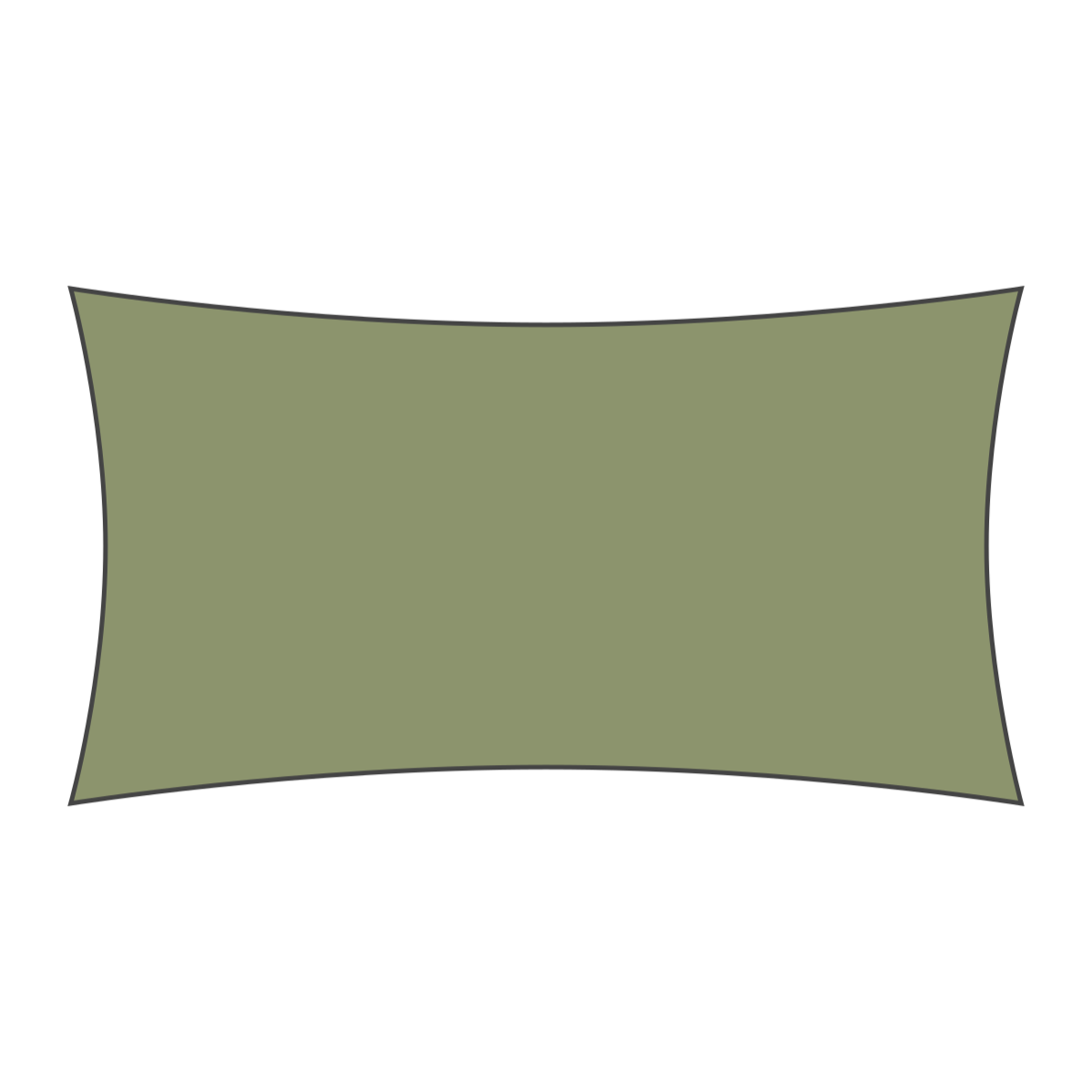 Voile D'ombrage Rectangulaire CURACAO Blé - 2 X 2 X 2 M | Hespéride