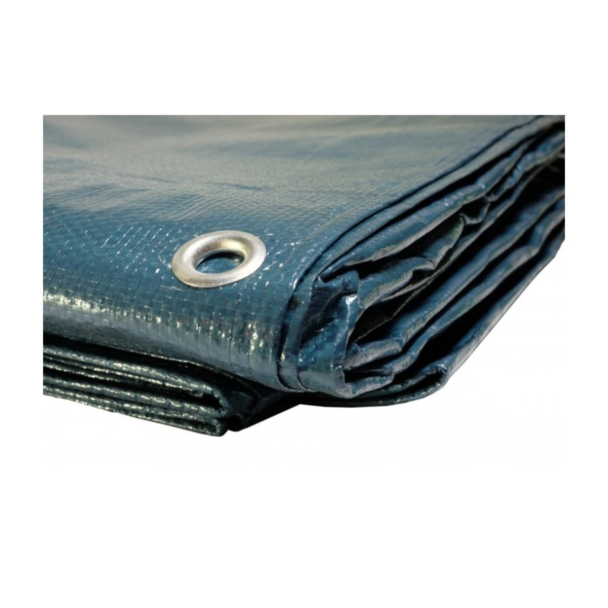 Cubierta De Piscina Rectangular 6X10M - Azul Marino - 140G/M2 Con Red De Drenaje