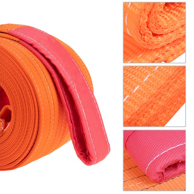 Cinghia di carico, cinghia di imbracatura 10m x 300mm 10.000Kg per  sollevamento e gru, Colore arancione
