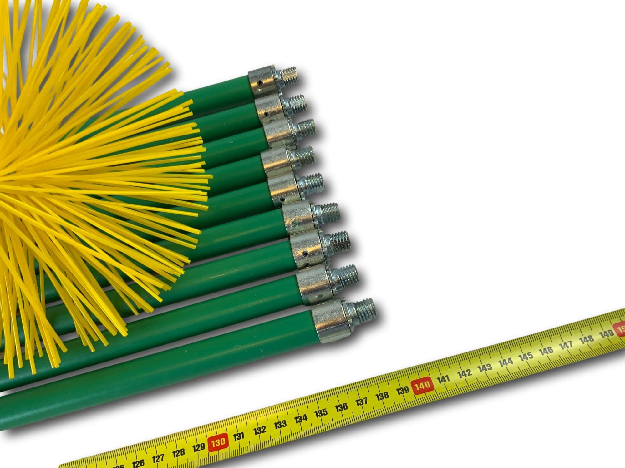 Kit ramonage pro conduits gainés | Hérisson synthétique | Ø 250 mm | 12 ...