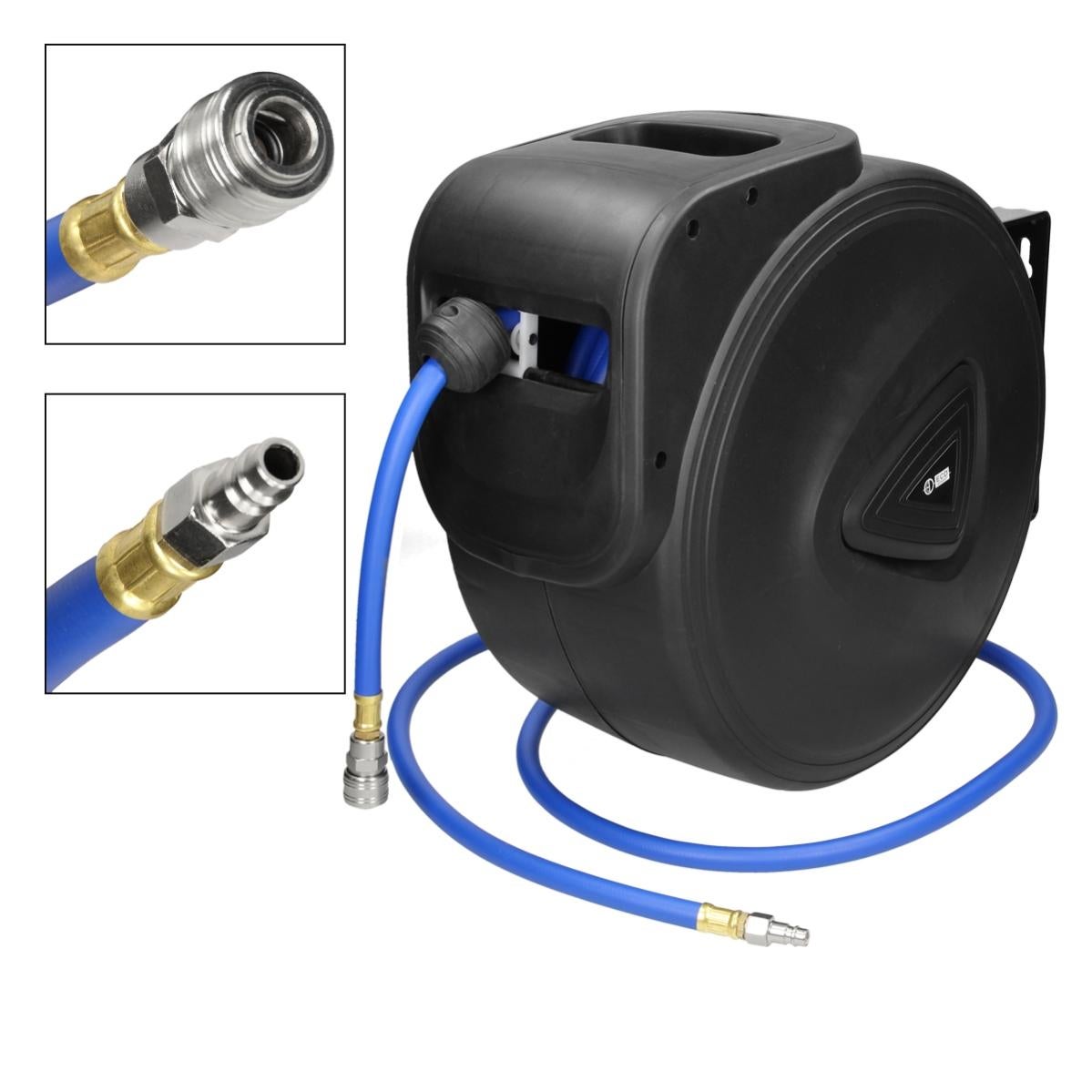 Avvolgitubo Aria Compressa 9 Metri - PRDATR092 Con Raccordo 1/4'', Avvolgimento Automatico - Foto 9