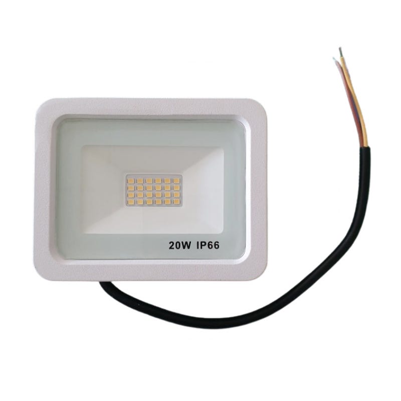 Spot LED d'extérieur type projecteur de 200 W 16000 Lm blanc froid ou  naturel IP66 réglable GreenIce - Habitium®