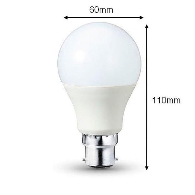 Ampoule LED B22 9W 220V A60 180° - Blanc Froid 6000K - 8000K - SILAMP