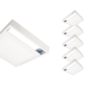 Panneau LED 60x60 Slim 29W 3600lm BLANC (Pack de 6) - Blanc Chaud