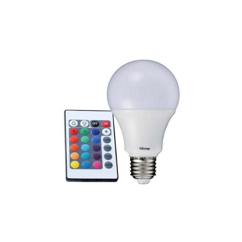 Ampoule LED E27 9W 2700K RGBW blanc chaud dimmable avec télécommande Osram  - Vente en ligne de matériel électrique