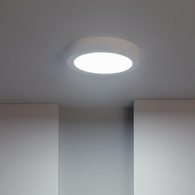 Plafonnier Rond Encastrable Blanc LED 8W COB Éclairage 50W - Blanc Naturel  4500K