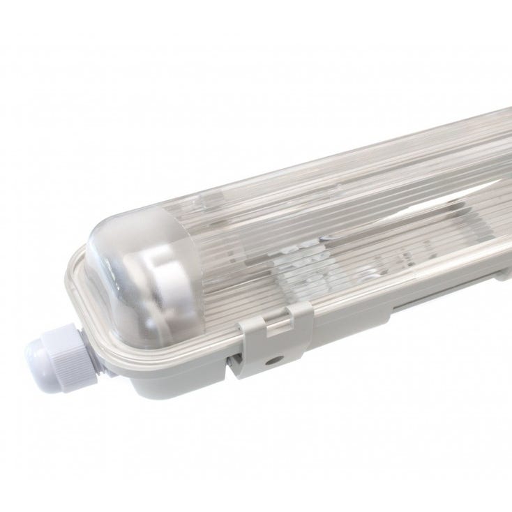 Réglette/Boitier étanche pour Tube T8 LED - Simple - 1285mm - IP65